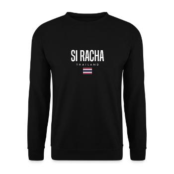 Si Racha, Thailand - Unisex Sweatshirt - black - Front - Alina (178cm) & Michal (187cm)