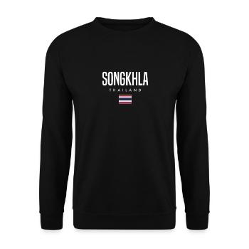 Songkhla Thailand - Unisex Pullover - Schwarz - Vorne - Alina (178cm) & Michal (187cm)