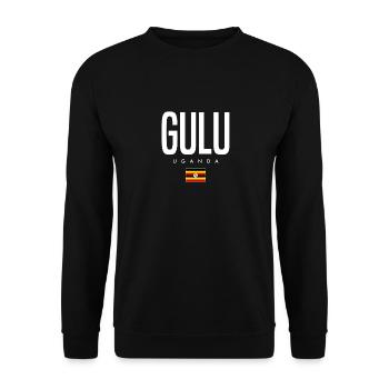 Gulu Uganda - Unisex Pullover - Schwarz - Vorne - Alina (178cm) & Michal (187cm)