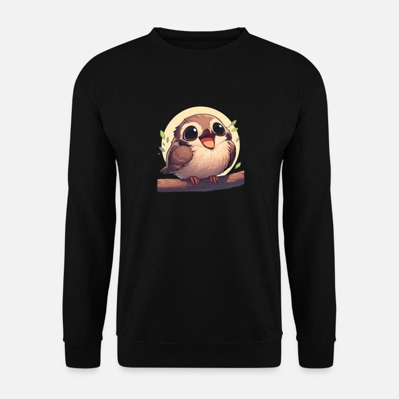 Spatzen Spatz - Unisex Pullover - Schwarz