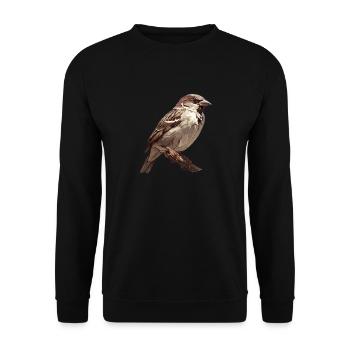 Sparrows Sparrow - Unisex Sweatshirt - black - Front - Alina (178cm) & Michal (187cm)