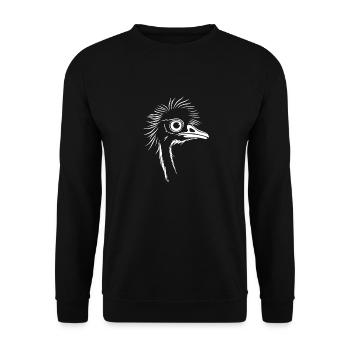 emu - Unisex Sweatshirt - black - Front - Alina (178cm) & Michal (187cm)