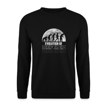 Hobbyimker Imker Bienen Flüsterer Imkern Honig - Unisex Pullover - Schwarz - Vorne - Alina (178cm) & Michal (187cm)