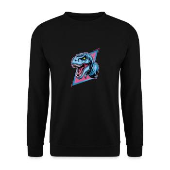 T-Rex fascinant pour les fans de dinosaures - Sweat-shirt Unisexe - noir - Devant - Alina (178cm) & Michal (187cm)