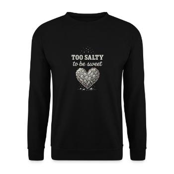 Salzliebhaber Natriumabhängiger Nacl Meme - Unisex Pullover - Schwarz - Vorne - Alina (178cm) & Michal (187cm)