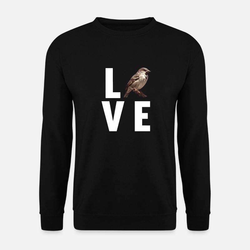 Spatzen Spatz - Unisex Pullover - Schwarz