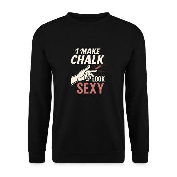 Strength Training for Climbers Hangboard - Unisex Sweatshirt - black - Front - Alina (178cm) & Michal (187cm)