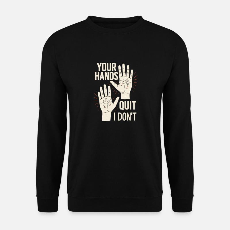 Griffkrafttraining Für Kletterer Hangboard - Unisex Pullover - Schwarz