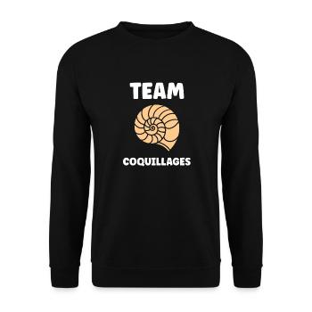 coquillage - Sweat-shirt Unisexe - noir - Devant - Alina (178cm) & Michal (187cm)