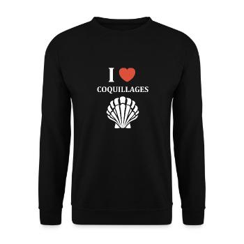 coquillage - Sweat-shirt Unisexe - noir - Devant - Alina (178cm) & Michal (187cm)