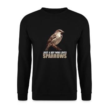 Sparrows Sparrow - Unisex Sweatshirt - black - Front - Alina (178cm) & Michal (187cm)