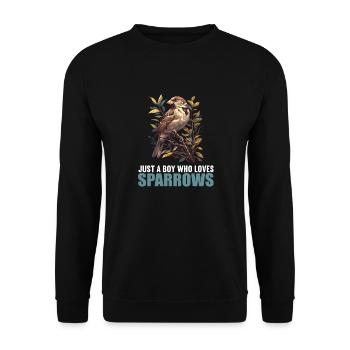 Sparrows Sparrow - Unisex Sweatshirt - black - Front - Alina (178cm) & Michal (187cm)