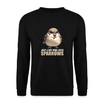 Sparrows Sparrow - Unisex Sweatshirt - black - Front - Alina (178cm) & Michal (187cm)