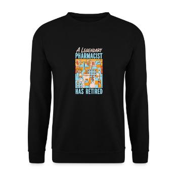 Pharmacy Tech Technician - Unisex Sweatshirt - black - Front - Alina (178cm) & Michal (187cm)