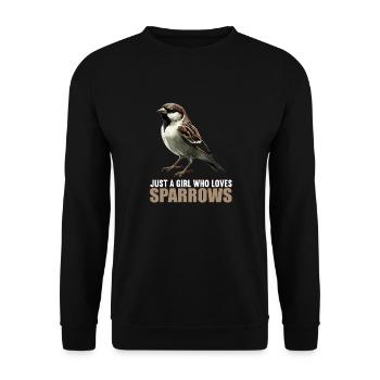 Sparrows Sparrow - Unisex Sweatshirt - black - Front - Alina (178cm) & Michal (187cm)