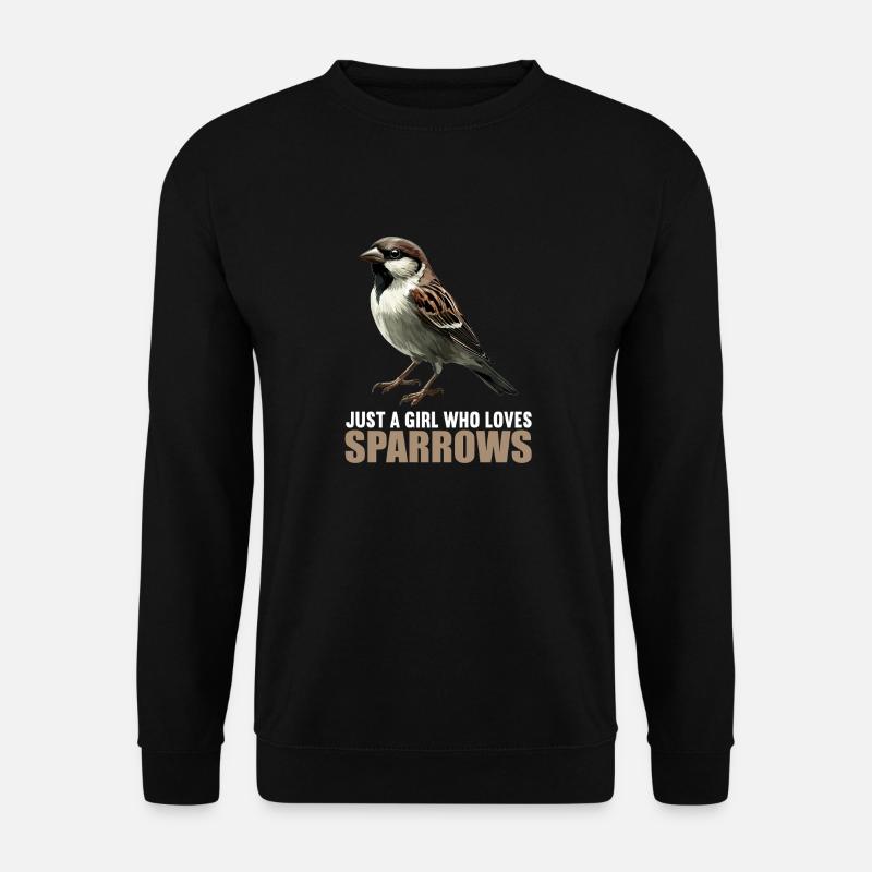 Spatzen Spatz - Unisex Pullover - Schwarz