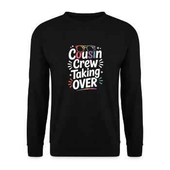 L’équipage de Cousin prend le contrôle de Cousins - Sweat-shirt Unisexe - noir - Devant - Alina (178cm) & Michal (187cm)