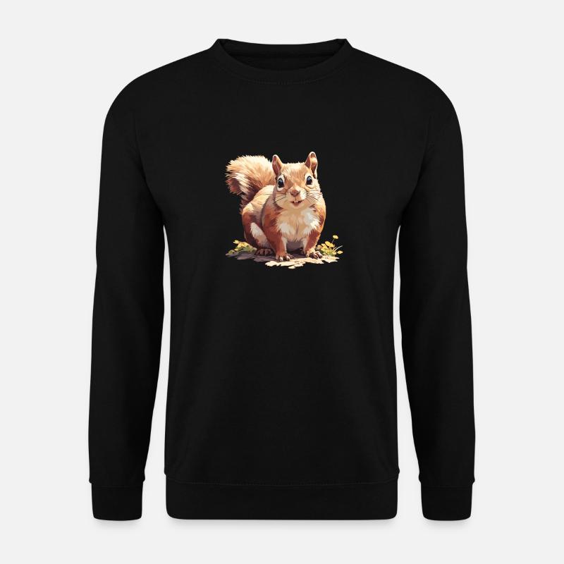 Squirrel - Unisex Sweatshirt - black
