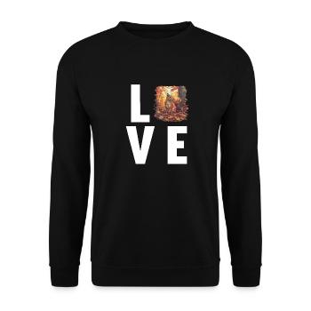 Squirrel - Unisex Sweatshirt - black - Front - Alina (178cm) & Michal (187cm)