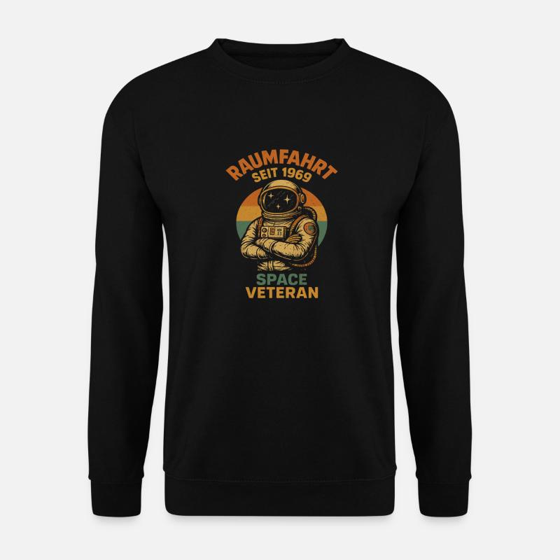 Raumfahrt Seit 1969 Space Veteran - Unisex Pullover - Schwarz