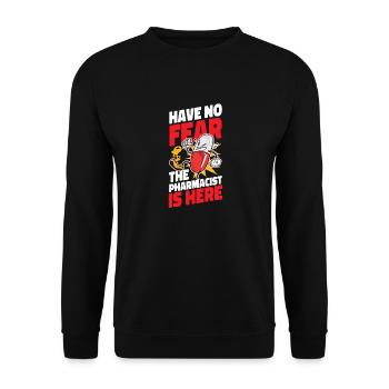 Pharmacy Tech Technician - Unisex Sweatshirt - black - Front - Alina (178cm) & Michal (187cm)
