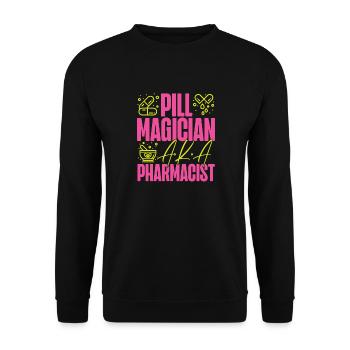 Pharmacy Tech Technician - Unisex Pullover - Schwarz - Vorne - Alina (178cm) & Michal (187cm)
