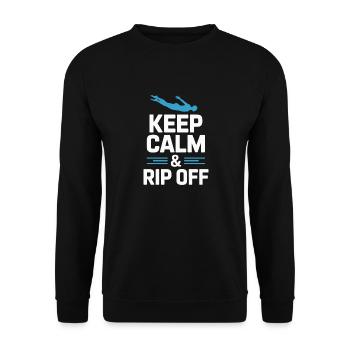 Kunstspringen Turmspringer Sprungbrett - Unisex Pullover - Schwarz - Vorne - Alina (178cm) & Michal (187cm)