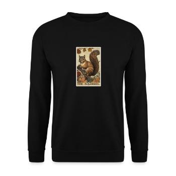 Squirrel - Unisex Sweatshirt - black - Front - Alina (178cm) & Michal (187cm)