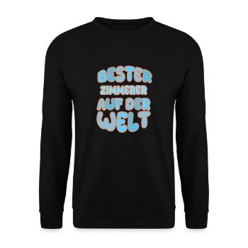 Gift for carpenters - Unisex Sweatshirt - black - Front - Alina (178cm) & Michal (187cm)