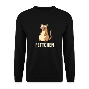 Gros furet drôle dessin animé - Sweat-shirt Unisexe - noir - Devant - Alina (178cm) & Michal (187cm)