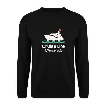 Cruise Addict Funny Cruise Loyalty Ocean - Sweat-shirt Unisexe - noir - Devant - Alina (178cm) & Michal (187cm)