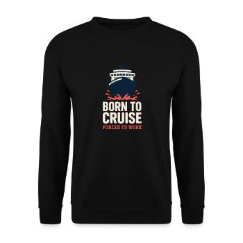 Cruise Addict Funny Cruise Loyalty Ocean - Sweat-shirt Unisexe - noir - Devant - Alina (178cm) & Michal (187cm)