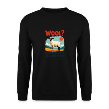 Laine? Fonctionnalité Willow ? Forme - Mouton - Sweat-shirt Unisexe - noir - Devant - Alina (178cm) & Michal (187cm)