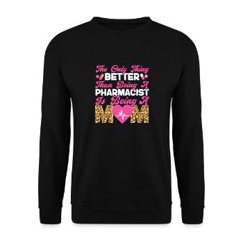 Pharmacy Tech Technician - Unisex Sweatshirt - black - Front - Alina (178cm) & Michal (187cm)