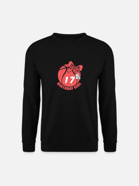 Basketball 17th Birthday Basketball Player - Unisex Sweatshirt - black