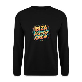 Ibiza Party Crew - Unisex Sweatshirt - black - Front - Alina (178cm) & Michal (187cm)