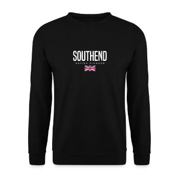 Southend England Großbritannien - Unisex Pullover - Schwarz - Vorne - Alina (178cm) & Michal (187cm)