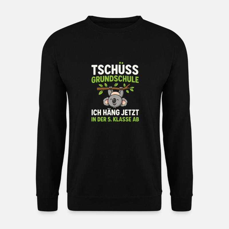 Tschüss Grundschule Koala 5. Klasse - Unisex Pullover - Schwarz