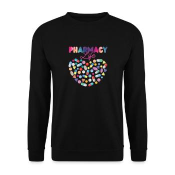 Pharmacy Tech Technician - Unisex Pullover - Schwarz - Vorne - Alina (178cm) & Michal (187cm)