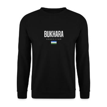 Bukhara, Uzbekistan - Unisex Sweatshirt - black - Front - Alina (178cm) & Michal (187cm)