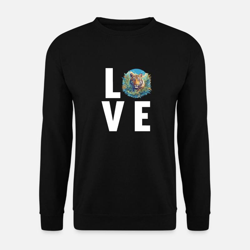 Sumatra-Tiger - Unisex Pullover - Schwarz