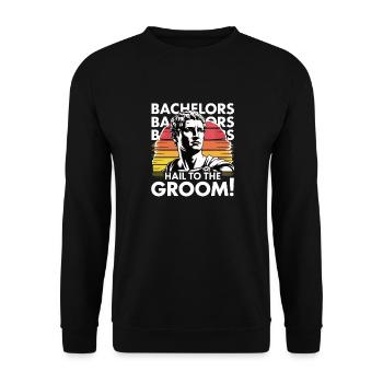 Enterrement de vie de garçon Hommes - Sweat-shirt Unisexe - noir - Devant - Alina (178cm) & Michal (187cm)