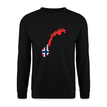 Norway Norway - Unisex Sweatshirt - black - Front - Alina (178cm) & Michal (187cm)