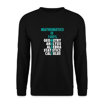 Math est 100% magique T-shirt - Sweat-shirt Unisexe - noir - Devant - Alina (178cm) & Michal (187cm)