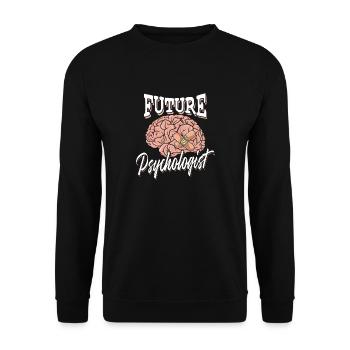 Future Psychologist - Therapy Psychology Brain - Unisex Sweatshirt - black - Front - Alina (178cm) & Michal (187cm)