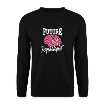 Future Psychologist - Therapy Psychology Brain - Unisex Sweatshirt - black - Front - Alina (178cm) & Michal (187cm)