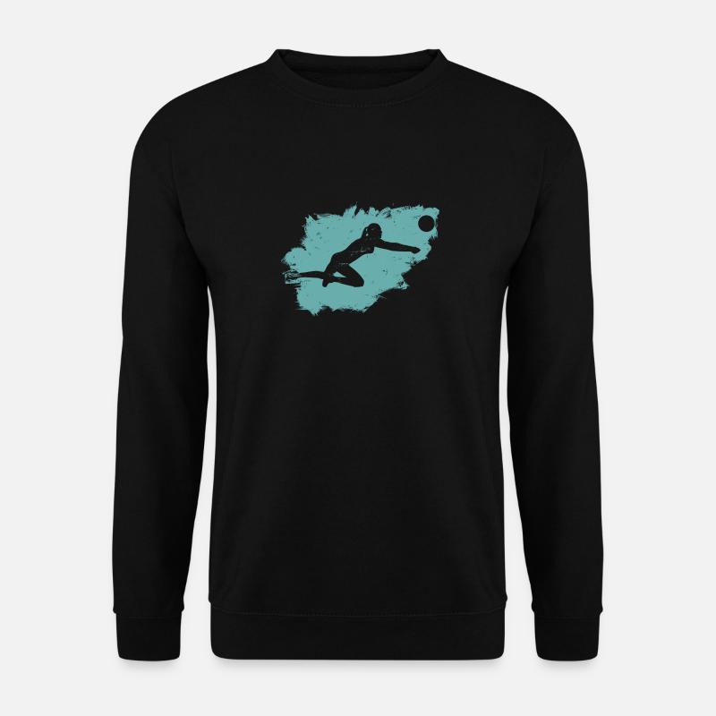 Volleyball Strand Grunge Vintage - Unisex Pullover - Schwarz