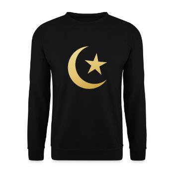 Ramadan Mubarak muslim islam Fasten moslem Allah - Unisex Pullover - Schwarz - Vorne - Alina (178cm) & Michal (187cm)