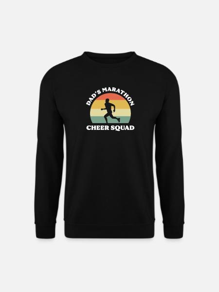 Marathon de papa Cheer Squad Marathoner Marathon - Sweat-shirt Unisexe - noir