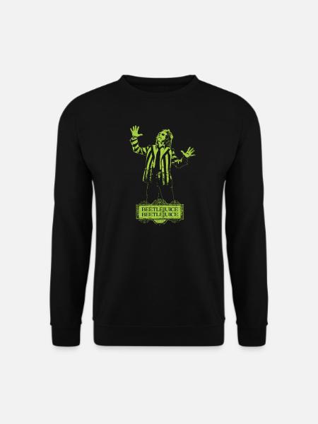 Beetlejuice 2 Betelgeuse Design In Grün & Schwarz - Unisex Pullover - Schwarz